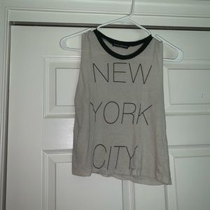 tan nyc tank top